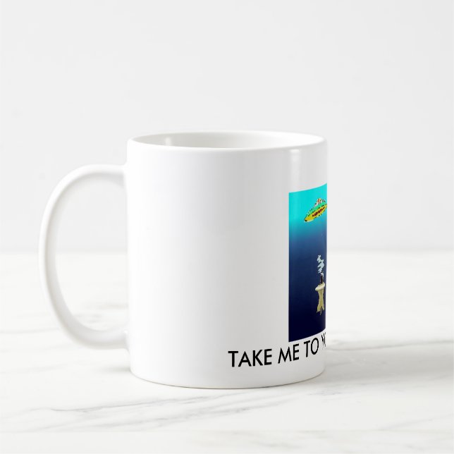TAZA DE CAFÉ LLÉVEME A SU FABRICANTE DE CAFÉ (Izquierda)
