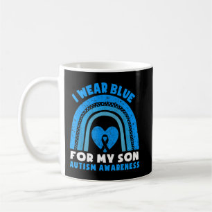 Taza De Café Llevo Azul Para Mi Hijo Regalos De Concienciación