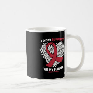 Taza De Café Llevo Burgundy Por La Conciencia De Células Falces