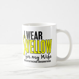 Taza De Café Llevo el amarillo para mi endometriosis de la