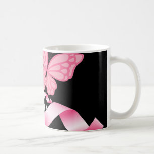 Taza De Café Llevo El Rosa En Memoria De Mi Mamá Con El Cáncer