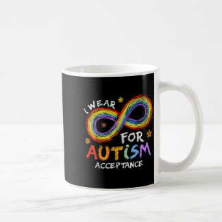 Taza De Café Llevo Infinito Arcoíris Aceptación Autismo Autismo