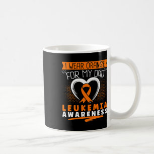 Taza De Café Llevo Naranja Por La Conciencia De La Leucemia De