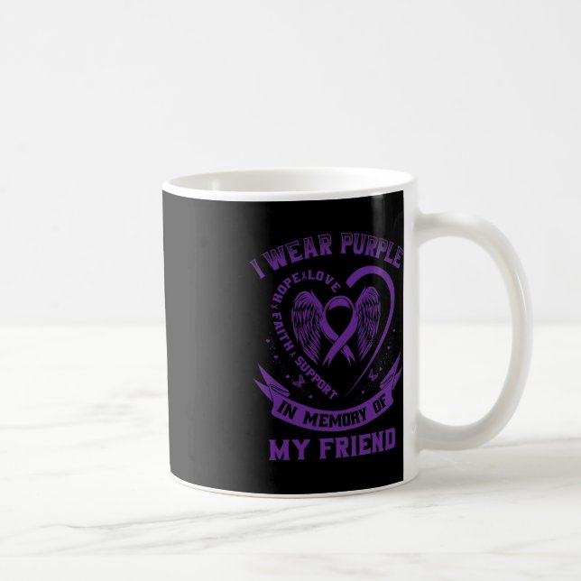 Taza De Café Llevo Púrpura En Memoria De Mi Amigo Epilepsia Awa (Derecha)