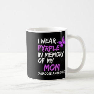 Taza De Café Llevo Púrpura En Memoria De Mi Mamá Sobredosis De