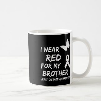 Taza De Café Llevo Rojo Por La Cinta De Mi Hermano Enfermedad D
