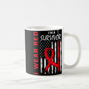 Taza De Café Llevo Rojo Soy Un Superviviente Conciencia De La E
