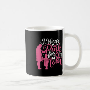 Taza De Café Llevo Rosado Por Mi Mamá Concienciación Sobre El C