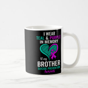 Taza De Café Llevo Verde Azulado Y Morado En Memoria De Mi Herm