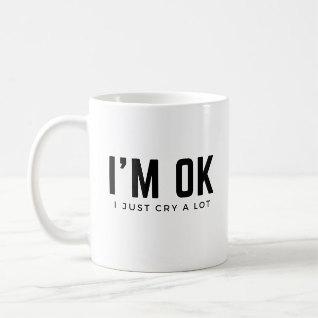 Taza De Café Lloro Un Montón De Café Mug Autoconciencia Salud M (Izquierda)