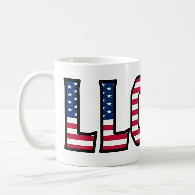 Taza De Café Lloyd Name Vorname USA styled Tasse Kaffeetasse (Izquierda)
