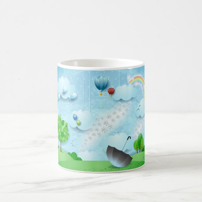 Taza De Café Lluvia de flores (Centro)