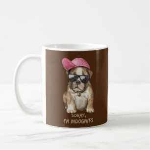 Taza De Café LO DISCULPA ESTOY INDOGNITO (Bulldog Inglés) perro