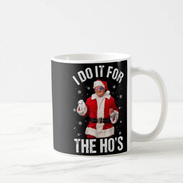 Taza De Café Lo hago por los graciosos Navidades de Santa Trump (Derecha)