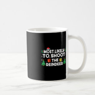 Taza De Café Lo Más Probable Es Disparar A Los Navidades De Ren