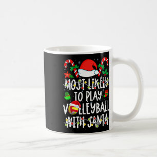 Taza De Café Lo Más Probable Es Jugar Voleibol Con Deportes De