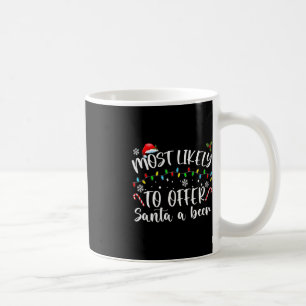 Taza De Café Lo Más Probable Es Que Le Ofrezca A Santa Una Cerv