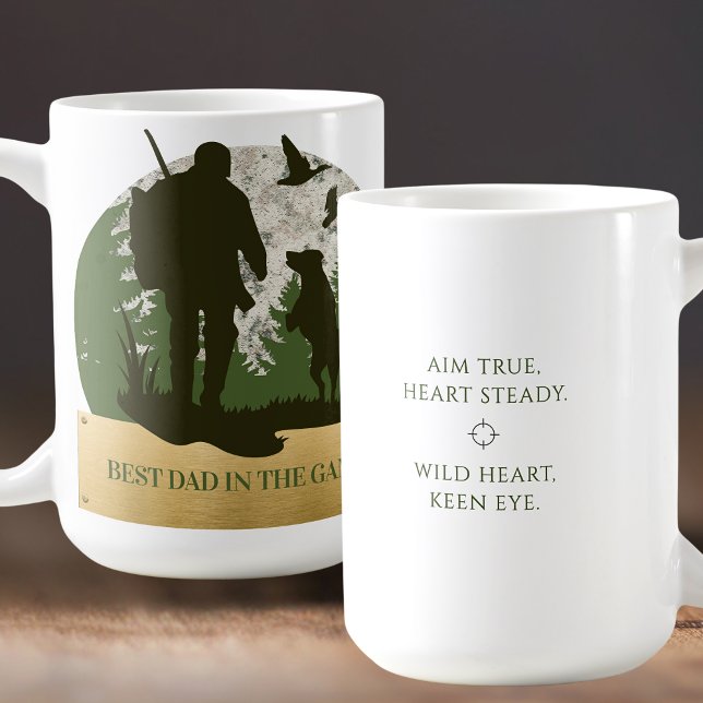 Taza De Café Lo mejor en el juego regalo personalizado (Best in The Game Trendy Camo Hunting Quote Mug. Available in a variety of colors & styles)