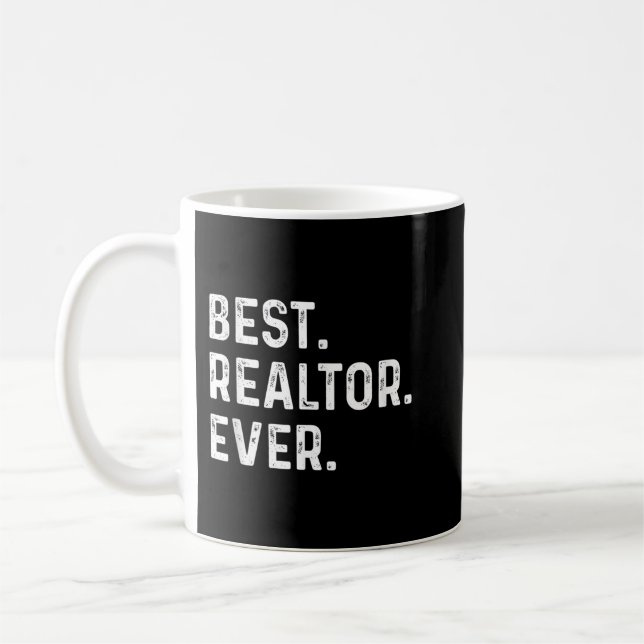 Taza De Café Lo mejor. Realtor. Nunca. (Izquierda)