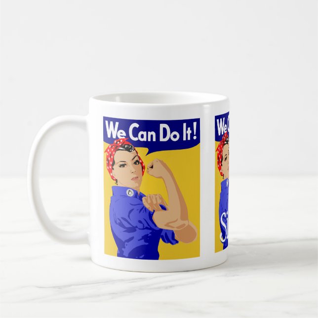Taza De Café Lo Podemos Hacer Hermana Alarma Azul Amarillo (Izquierda)