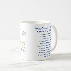 Taza De Café Lo que el cáncer no puede hacer poem Angel Coffee 
