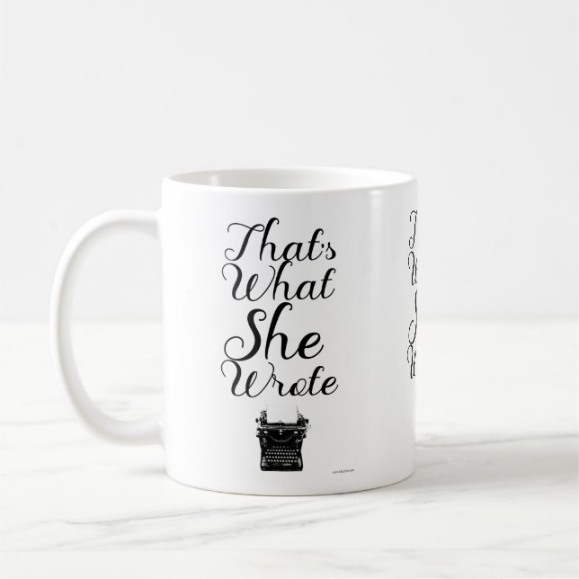 Taza De Café Lo Que Escribió Fue Una Autora Divertida Motto (Izquierda)