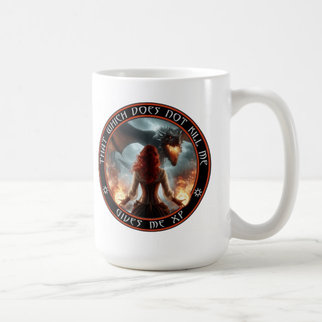 Taza De Café Lo Que No Me Mata Me Da XP (Derecha)