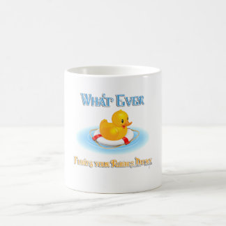 Taza De Café Lo que sea que flote tu dudoso de goma