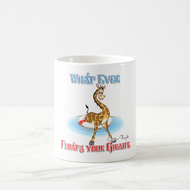 Taza De Café Lo que sea que flote tu jirafa (Centro)