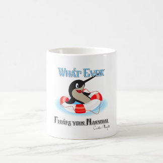 Taza De Café Lo que sea que flote tu Narwhal Meme