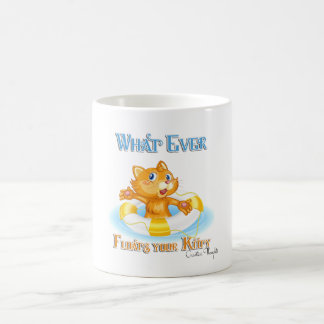 Taza De Café Lo Que Sea Que Te Flote El Gatito