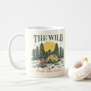 Taza De Café Lo salvaje se siente como en casa