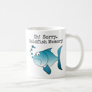 Taza De Café ¡Lo siento! Memoria de Pez Dorado