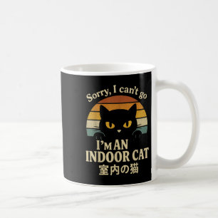 Taza De Café Lo siento, no puedo irme. Soy un gato cubierto gra