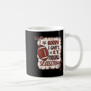 Taza De Café Lo siento, no puedo ser fútbol retro de temporada 