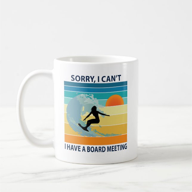 Taza De Café Lo siento, no puedo tener un Chica de surfista de  (Izquierda)