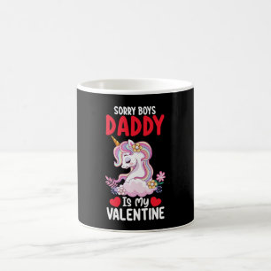 Taza De Café Lo Siento, Papá Noel Es Mi Papá Valentino Unicorni