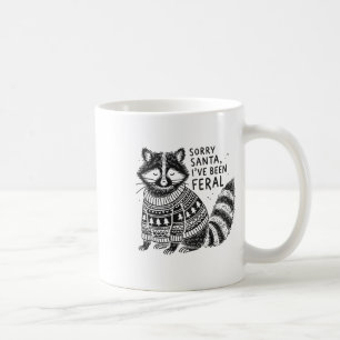 Taza De Café Lo siento Santa I ha sido Feral Funny Navidades S
