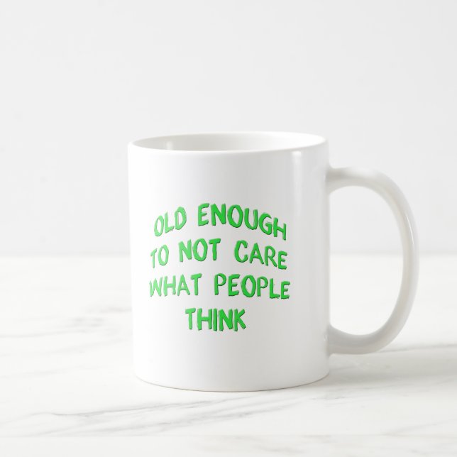 Taza De Café Lo Suficientemente Antiguo Como Para No Imimportar (Derecha)