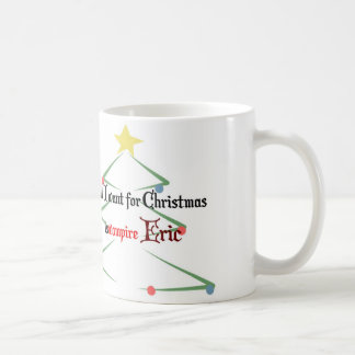 Taza De Café Lo único que quiero para el navidad es vampiro