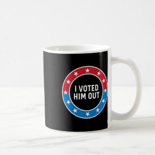 Taza De Café Lo voté fuera Antit Trump Rojo Blanco Y Azul Voti
