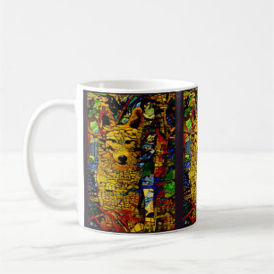 Taza De Café Lobo americano en foto divertida