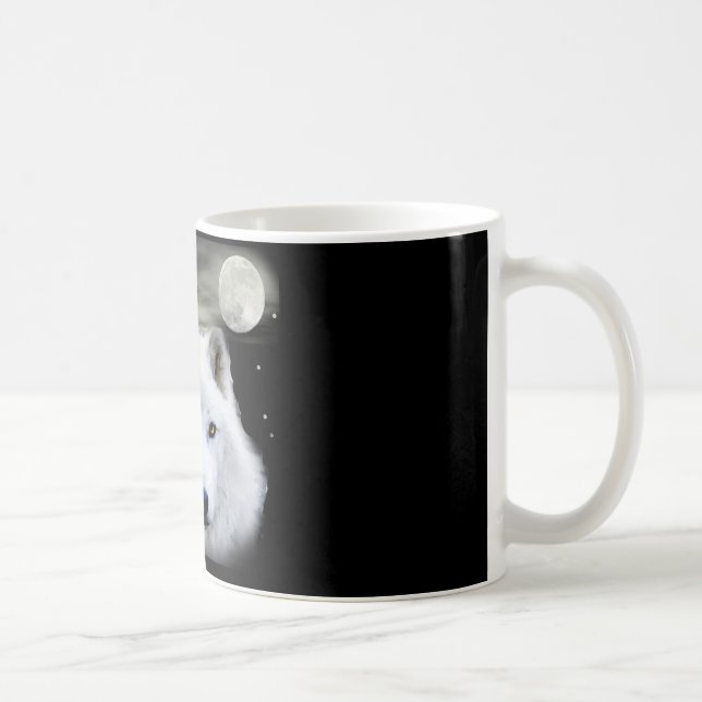 Taza De Café lobo ártico de la nieve (Derecha)