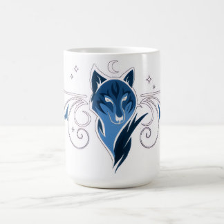 Taza de café Lobo azul