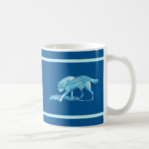Taza De Café Lobo azul