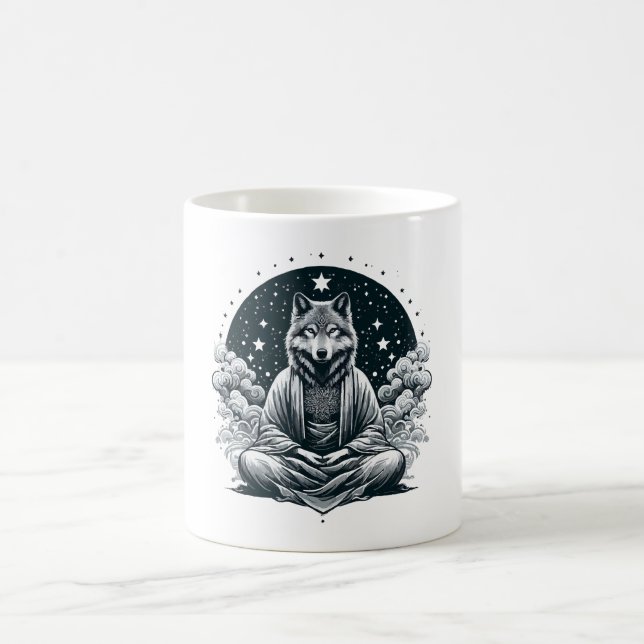 Taza De Café Lobo Consciente (Centro)