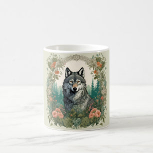 Taza De Café Lobo Cottagecore