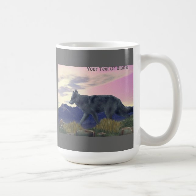 Taza De Café Lobo de Alto País (Derecha)