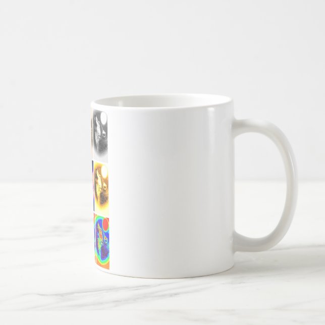 Taza De Café Lobo de arte pop (Derecha)