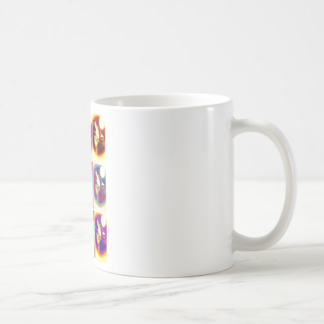 Taza De Café Lobo de arte pop (Derecha)